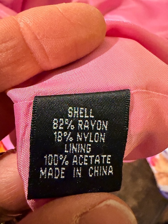 Adrianna Papell Floral Midi Dress - Purple, Pink & Yellow - Picture 13 of 15